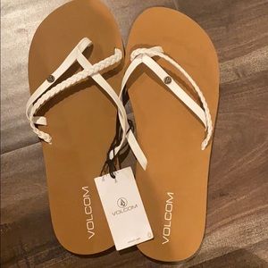 Volcom flip flops